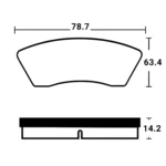 لنت ترمز جلو پراید رالدک - تصویر 2