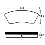 لنت ترمز جلو مگان 1600 سوپرلایف - تصویر 2