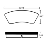 لنت ترمز جلو مزدا 1600 رالدک - تصویر 2