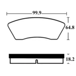 لنت ترمز جلو ساندرو اتومات سوپرلایف - تصویر 2
