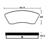 لنت ترمز جلو پرشیا TU5 سوپرلایف - تصویر 2