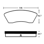 لنت ترمز جلو بسترن B30 سوپرلایف - Image 2