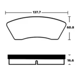 لنت ترمز جلو جک S5 رالدک - Image 2