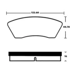 لنت ترمز جلو برلیانس H220 سوپرلایف - Image 2