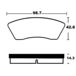 لنت ترمز عقب جیلی GC6 لینکس - Image 2